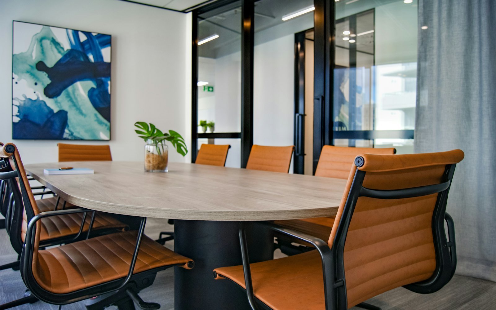 Clean and tidy office meeting room